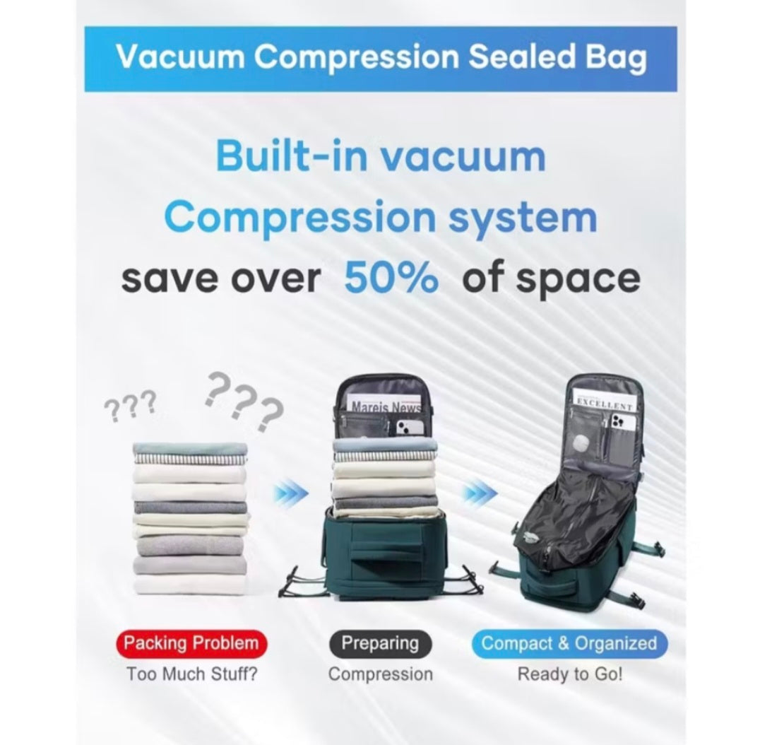 LibrePack™ Expandable Travel Backpack [More Clothes, Less Bulk Instantly]